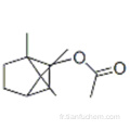 ACÉTATE DE L-BORNYLE CAS 5655-61-8